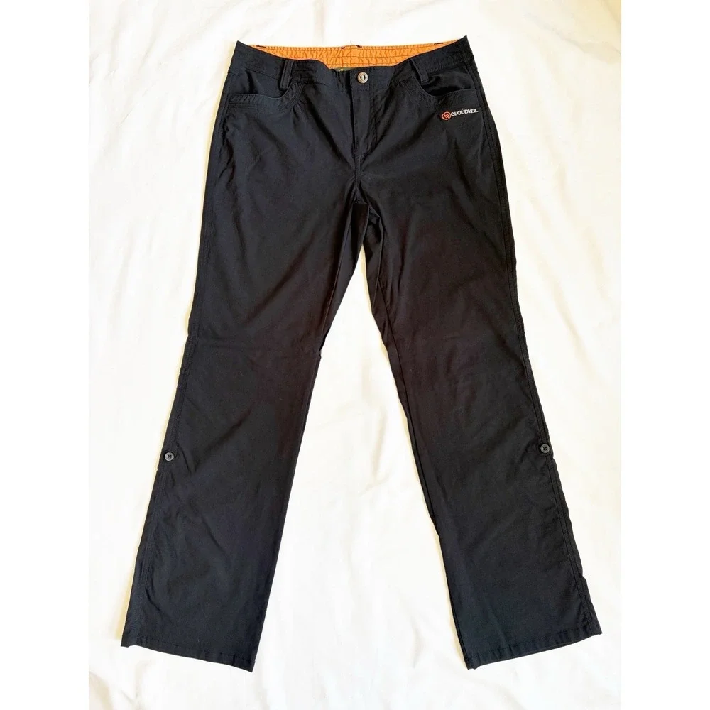 Cloudveil 1088460 Women's Gray Nylon Blend Mid-Rise Hiking Pants Size Large
